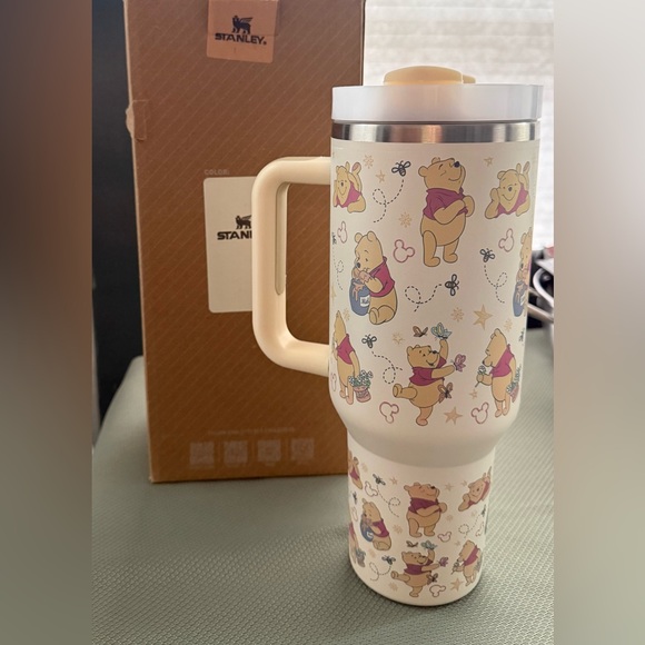 Stanley Other - Stanley Cream Custom Travel Mug with Winnie the Pooh Print